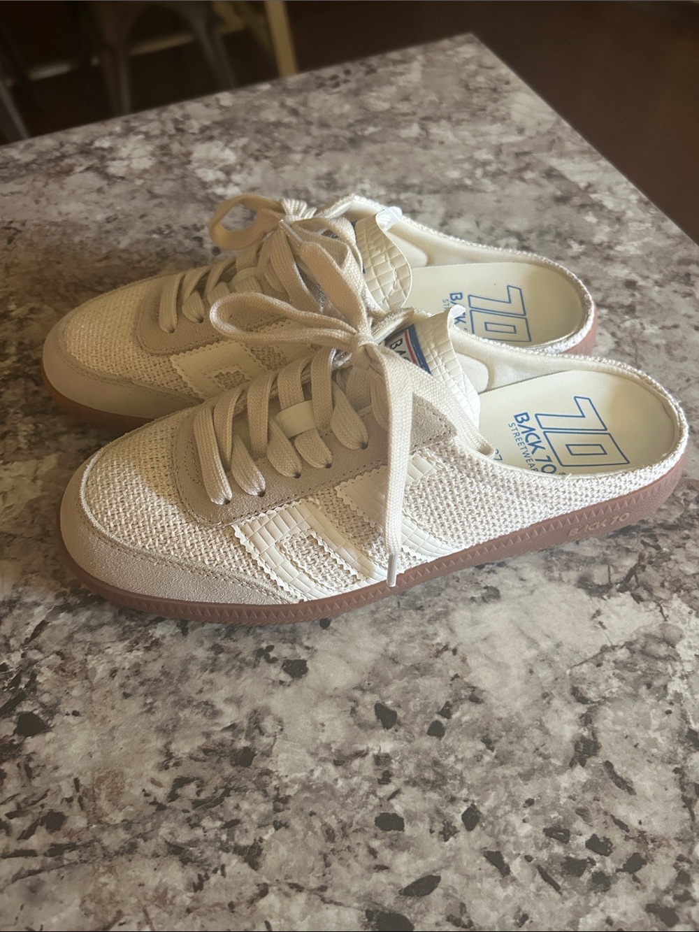 Back 70 EASTER in SACCO MILK Backless Sneakers